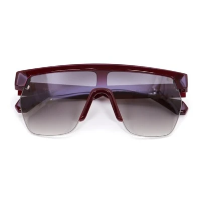Burgundijas platas pieguļošas acetāta saulesbrilles